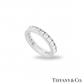 Tiffany & Co. Platinum Diamond Full Eternity Ring 1.98ct